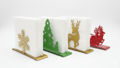 SERVILLETERO Acero Modelo NAVIDEÑOS Laser - REVA