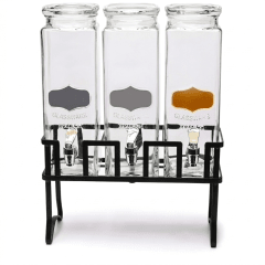 SET de DISPENSADORES x 3 Modelo YORKSHIRE ELEMENT 80 oz Con Soporte de METAL 1