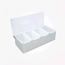 CAJA 4 DIVISIONES PARA BAR BASE METAL TAPA ACRILICA