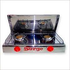 COCINA GAS 2 Hornillas ACERO Con Tapa - SURGE