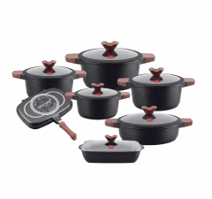 JUEGO DE OLLAS ROCA VOLCÁNICA x 14 Piezas – SOLANGEL