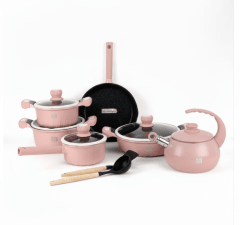 JUEGO de Ollas Roca Volcánica x14 Pzs  SOLANGEL 0