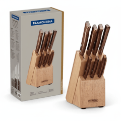 JUEGOS De Cuchillos 8 Pzas TRADICIONAL Soporte Madera - TRAMONTINA