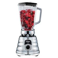 LICUADORA De 3 Velocidades Vaso PIREX 700 Watts Cromada y Rojo - OSTER