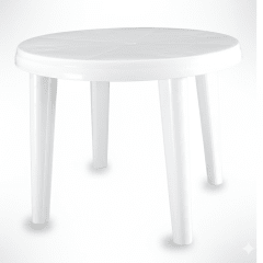MESA REDONDA CHAQUIRA BLANCO