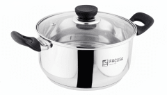 OLLA DE ACERO inox tapa ACERO - tapa VIDRIO