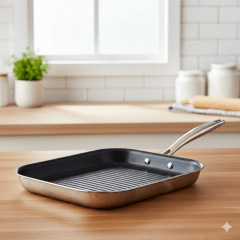 PLANCHA Parrillera GRANO Con Antiadherente- TRAMONTINA