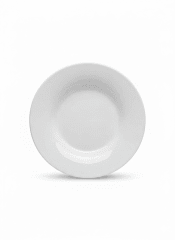 PLATO De LOZA Blanco Hondo y Tendido - ICHIMAT