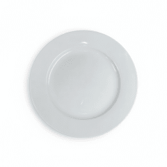 PLATO De Loza  BLANCO Hotelero PESADO - Hondo y Tendido - ICHIMAT