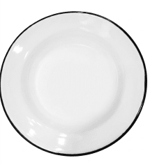 PLATO Fierro ENLOZADO Hondo Blanco - COMERCIAL