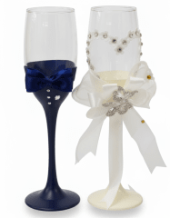 SET De COPAS MATRIMONIO x 2 Decoradas