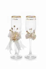 SET De COPAS MATRIMONIO FILO MORADO
