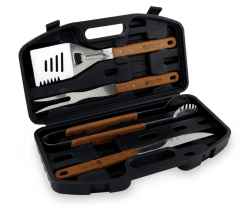 SET DE UTENSILLOS PARA PARRILLA BBQ con MALETIN