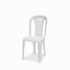 SILLA Plastica CARAL Blanca Sin Codera