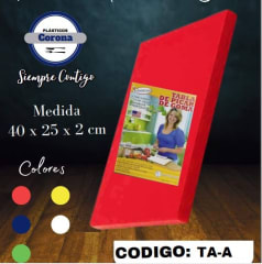 TABLA De PICAR Profesional Gruesa 40x25x2 Cm -TA-A - AMERICANO