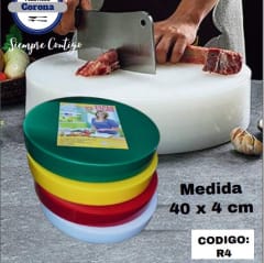 TABLA de PICAR profesional REDONDA 40x4 cm TA-R4 -AMERICAN