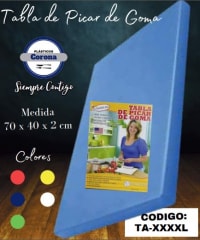 TABLA de PICAR profesional 70x40x2 cm TA-XXXXL -AMERICAN