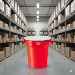 TACHO Plastico II Con Tapa I Colores - QPLAST