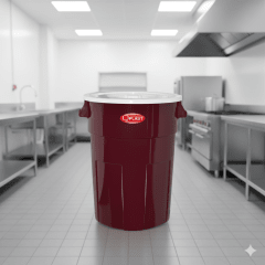 TACHO Plastico PACHACUTEC COLORES Con Tapa - QUPLAST