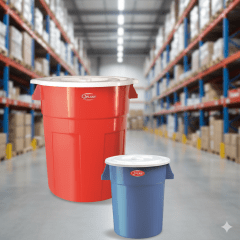 TACHO Plastico WIRACOCHA Segunda Con Tapa - QUPLAST