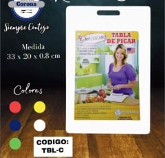 TABLA de PICAR CHICA liviana 33x20 cm TBL-C - AMERICANO 0