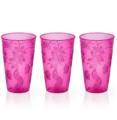 VASO Plastico TROPICAL Colores Clarificados