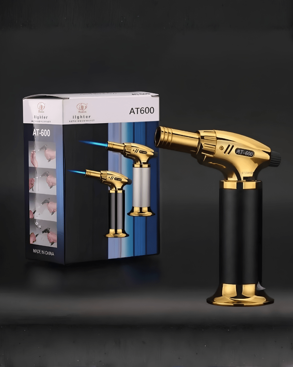 SOPLETE Flameador Dorado Acero Inox3