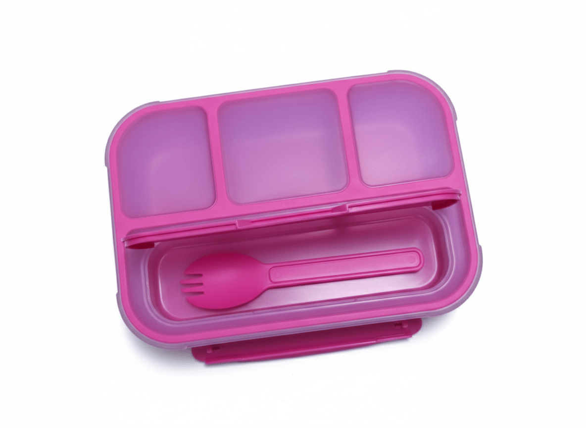 LONCHERA BOX FRESH Rectangular Con Diviciones y Portacubiertos2