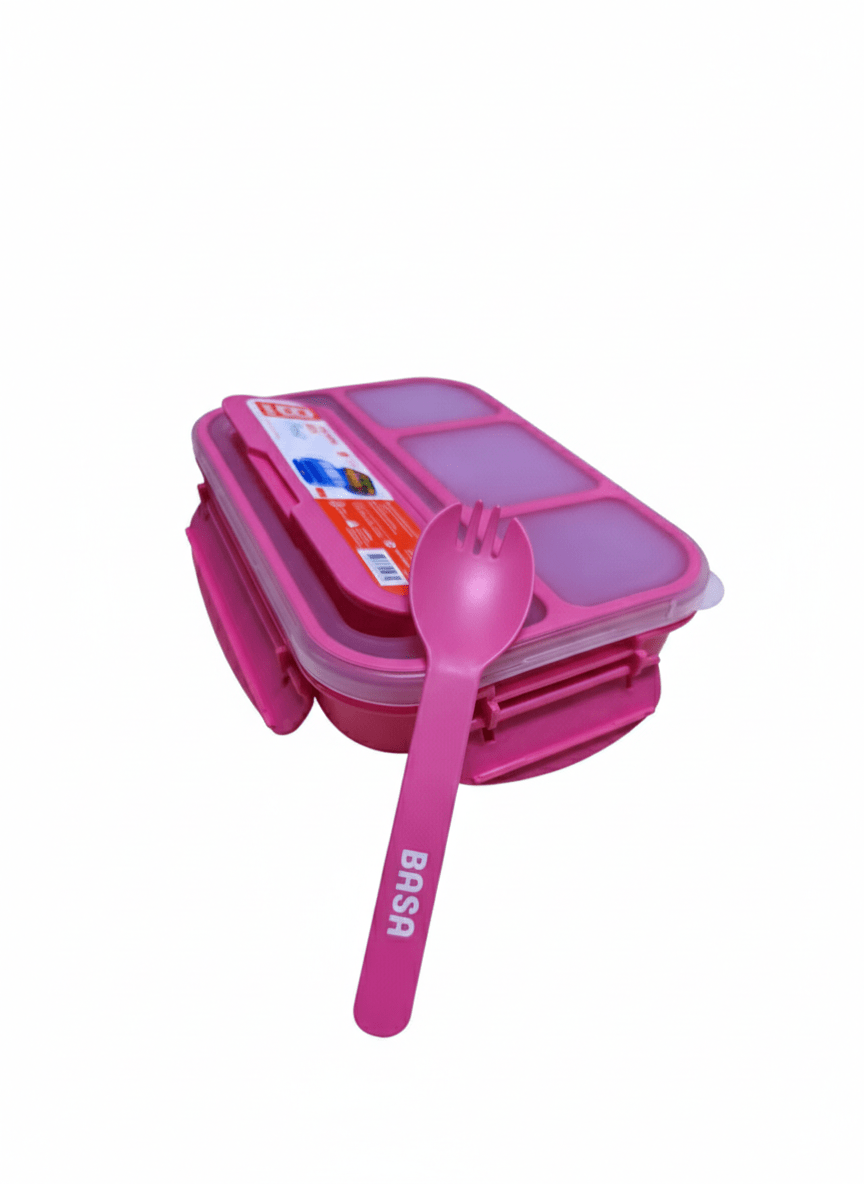 LONCHERA BOX FRESH Rectangular Con Diviciones y Portacubiertos3