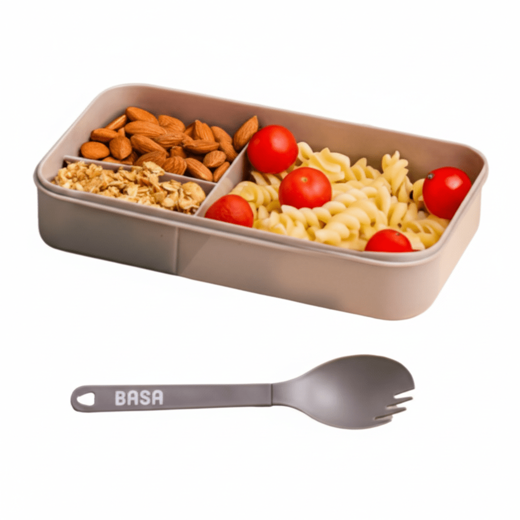 LONCHERA BOX GRID 1.1 Litros Con Cubiertos3