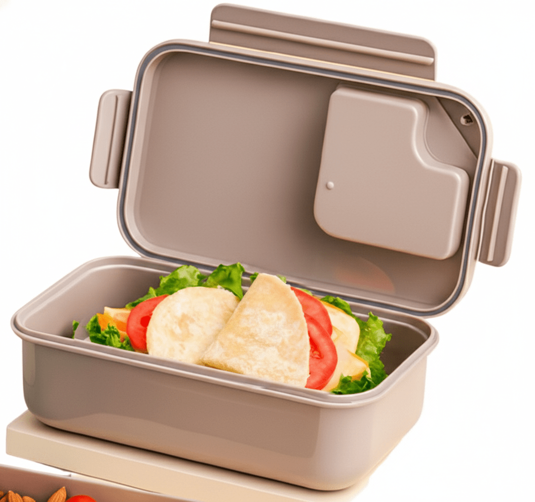 LONCHERA BOX GRID 1.1 Litros Con Cubiertos2