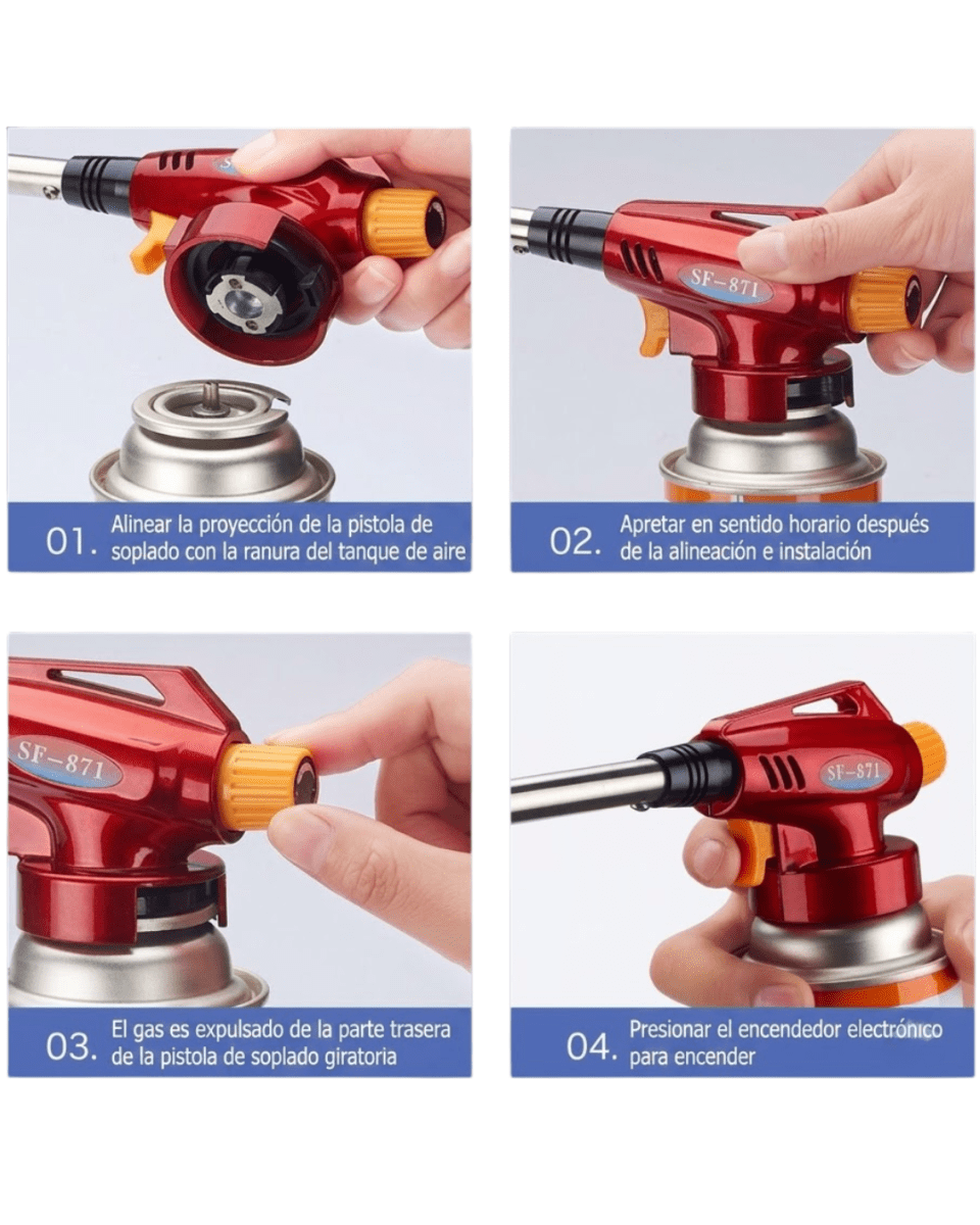 CABEZAL De Flameador CYCLONE Carbonero Gas Torch De Alta5