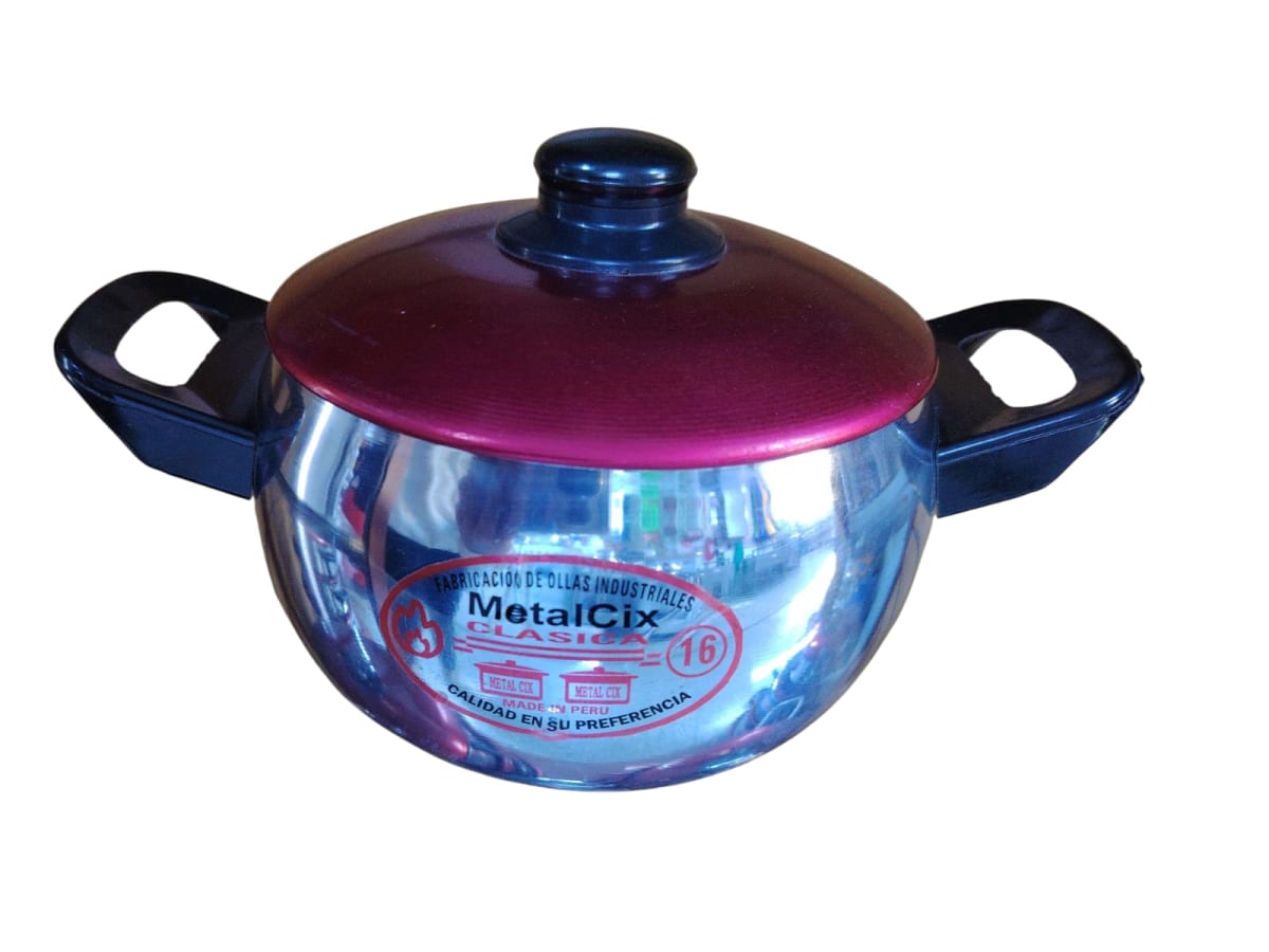 (5) OLLA Aluminio BOMBE CLASICA  - METALCIX1