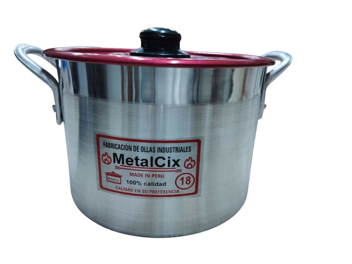 (5) OLLA ALUMINIO RECTA ESPECIAL TAPA PLANA - DEMETAL2