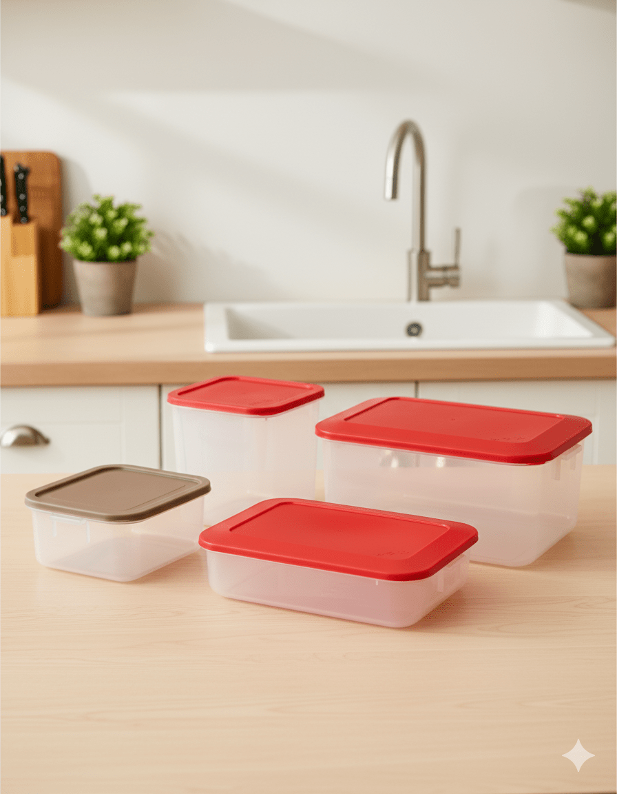 TAPER Plastico RECTANGULAR Con Tapa - M&R1