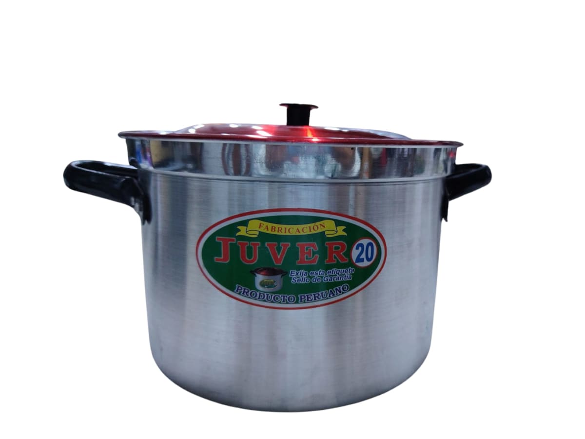 (5) OLLA ALUMINIO RECTA TAPA ROJA - JUVER3