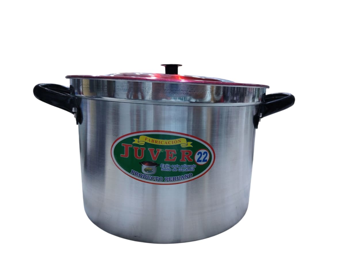 (5) OLLA ALUMINIO RECTA TAPA ROJA - JUVER4