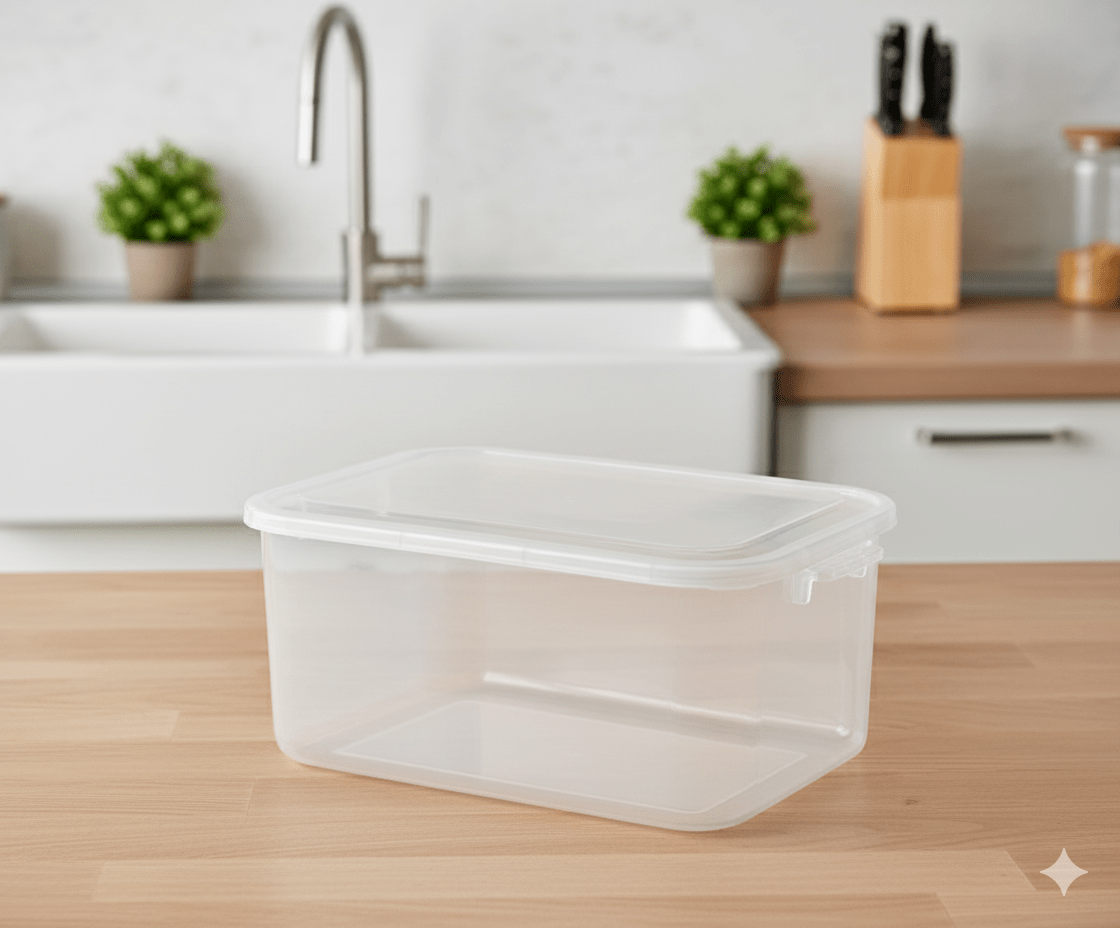 TAPER Plastico RECTANGULAR Lt GRANDE Con Tapa - M&R1