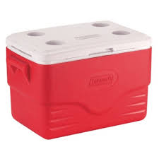 COOLER 36 QT ROJO Y AZUL - COLEMAN1