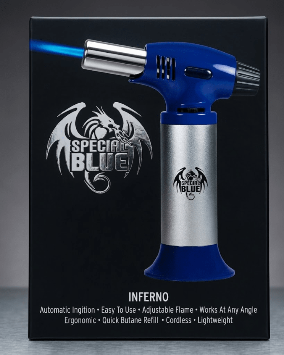 SOPLETE Antorcha Special Blue Modelo Infierno Color Azul + Negro De Alta Cocina4