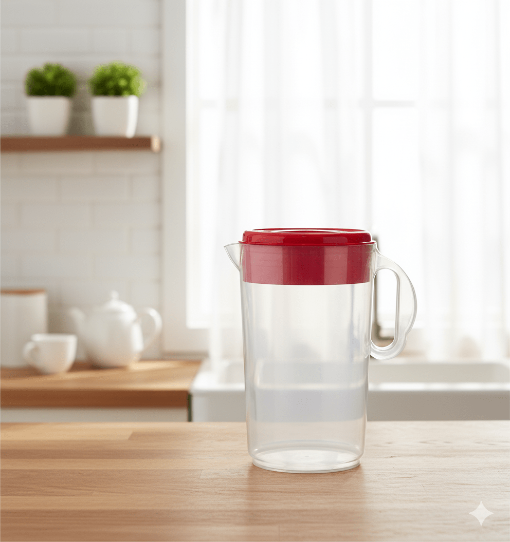 JARRA Plastica Con Tapa Transparente - M&R1