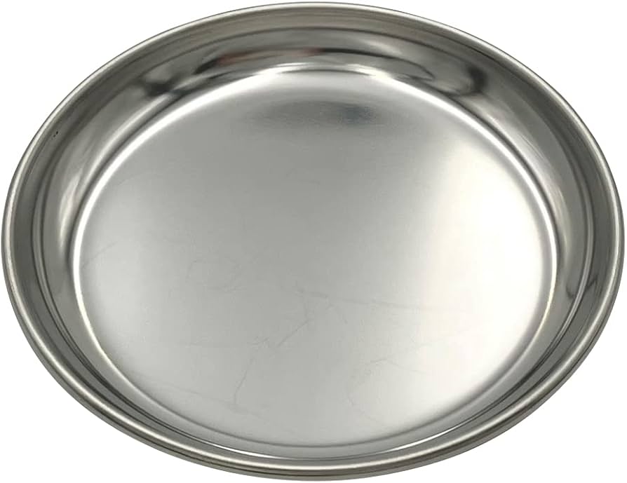 BANDEJA ACERO INOX. REDONDA # 35 CM - VINOD2