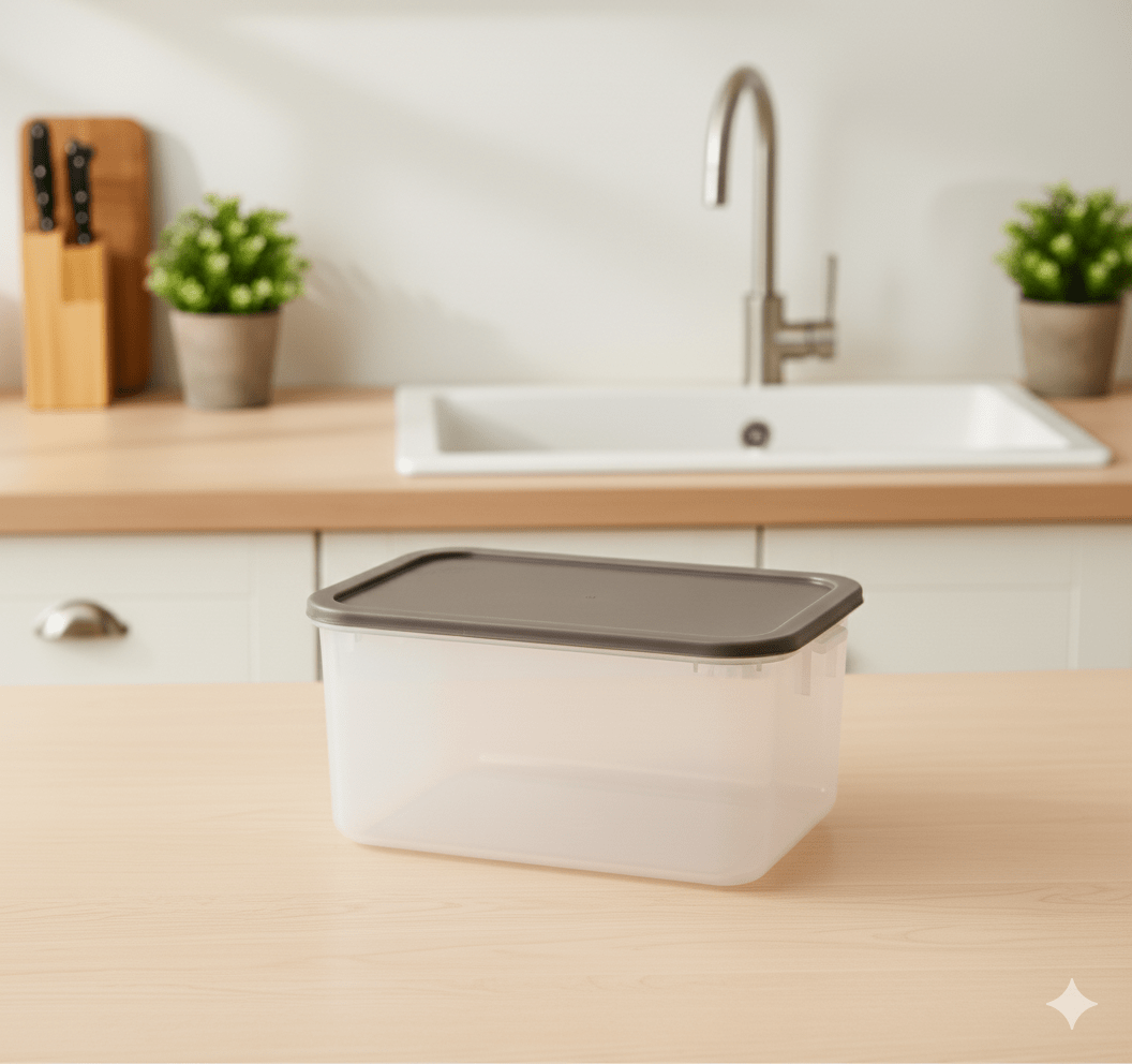 TAPER Plastico RECTANGULAR Grande Con Tapa - M&R1