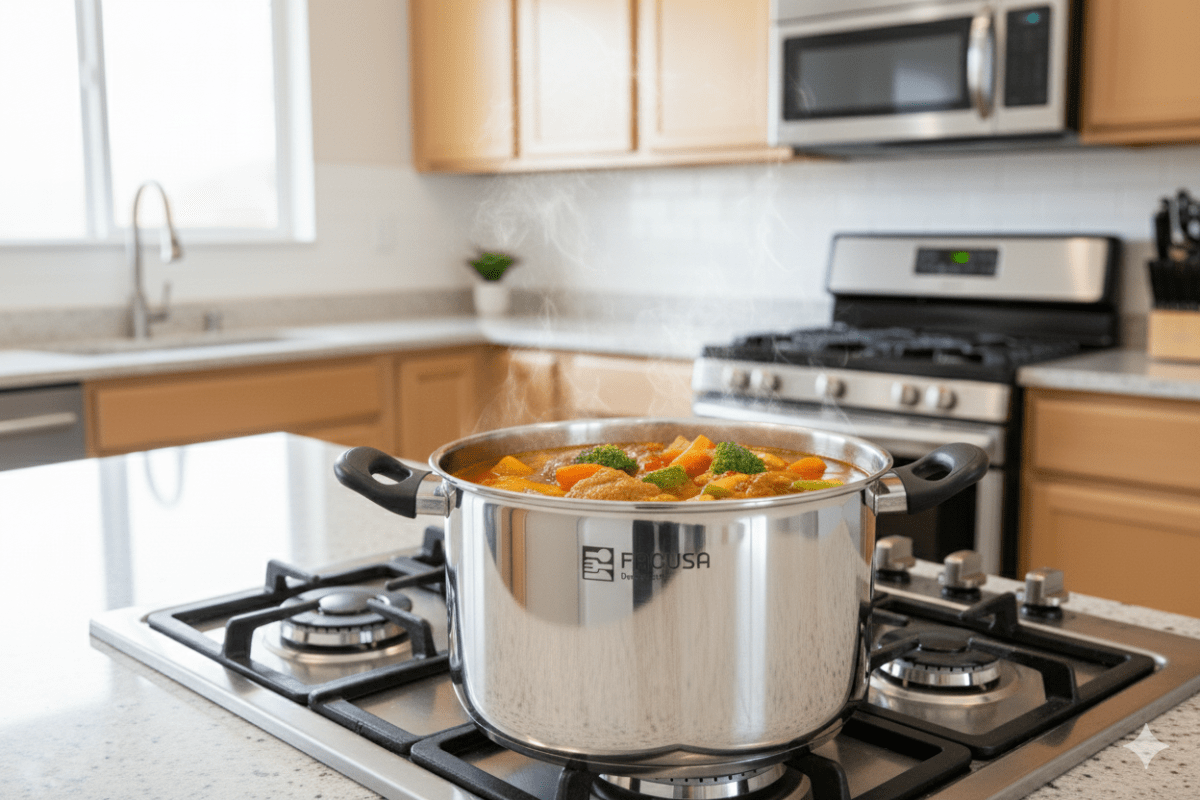 OLLA DE ACERO inoxidable tapa ACERO - tapa VIDRIO1