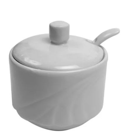 AZUCARERO LOZA CON CUCHARITA HOTELERO - ICHI1