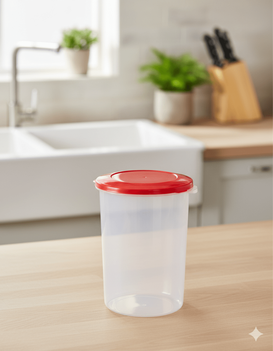 TAPER Plastico REDONDO CHICO Con Tapa - M&R1