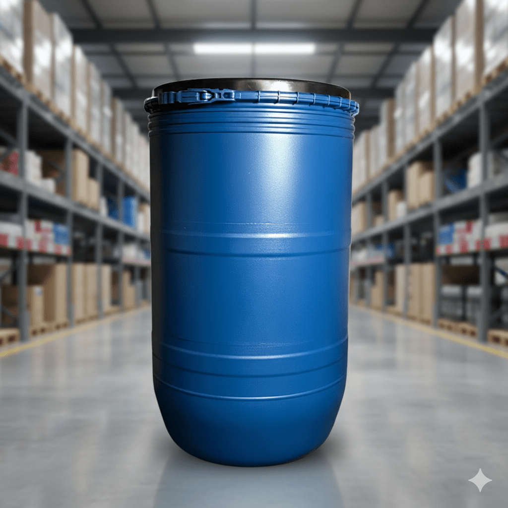 BIDON ANCHOVETERO x 230 Lt Azul Con Suncho y Tapa - PERU1