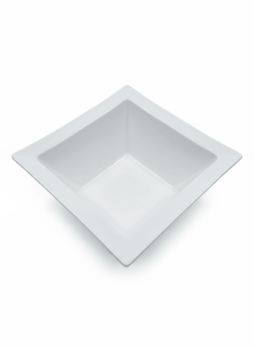 BOLO de LOZA Cuadrado Blanco2