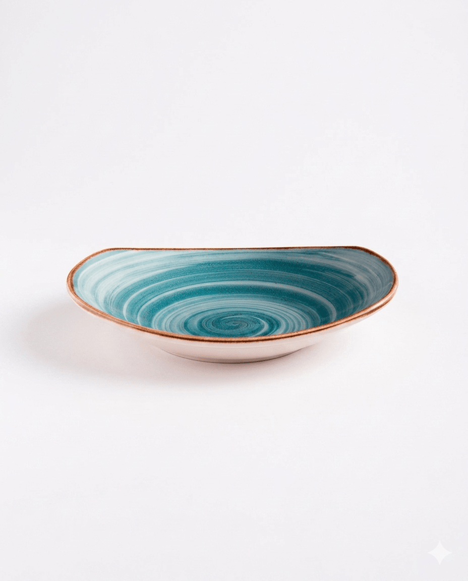 BOWL De Loza 302.5 cc Artisan AZUL1