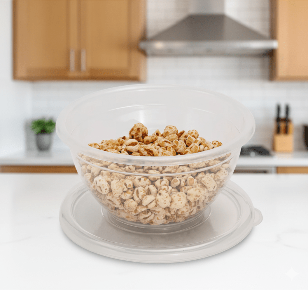 BOWL Plastico CHICO Con Tapa - M&R1